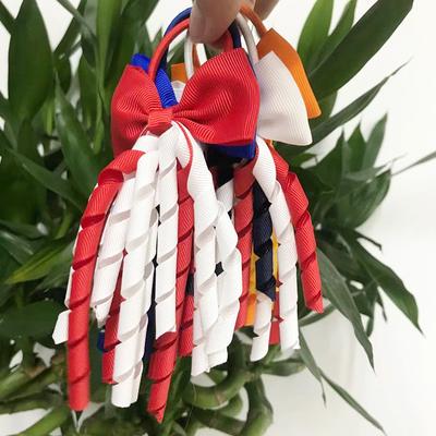 Girl Hair Ring Bowknot Headdress Cheerleader Girl Hair Tie Fashion Hair Rope Hair Accessories Hair Bows Rubber Band