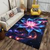 Vibrant cosmic flower energy carpet Yoga living room room decor children's crawling mat doormat area rug games mat