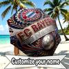 Custom Name Personalized FC Bayern Munich Print Umbrella, Auto Open Close, 8‑Rib Sturdy Frame, Commute Camping Hiking Use, Birthday Gift