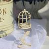Yousheng Miniature Birdcage Ornaments, Decorative Mini Birdcage Figurine, Cute Garden Succulents Pot Decor Tea Banquet