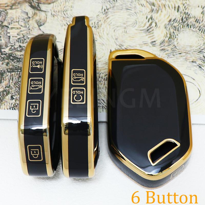 4/5/6/7/8/9 Bottons Car Smart Remote Key Case Cover for Kia Carnival EV9 Picanto GT Line 2024 Auto Shell Fob Holder Accessories