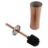 Easily Accessible Gold Stainless Steel Toilet Brush Designed for Comfort