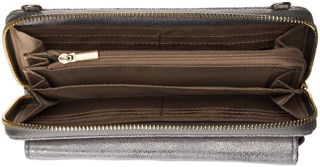 Via del Tritone Wallet Pochette 550026 Gray