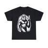Bigfoot Sasquatch Rock And Roll Metal Hörner Grafik T-Shirt, S-5XL