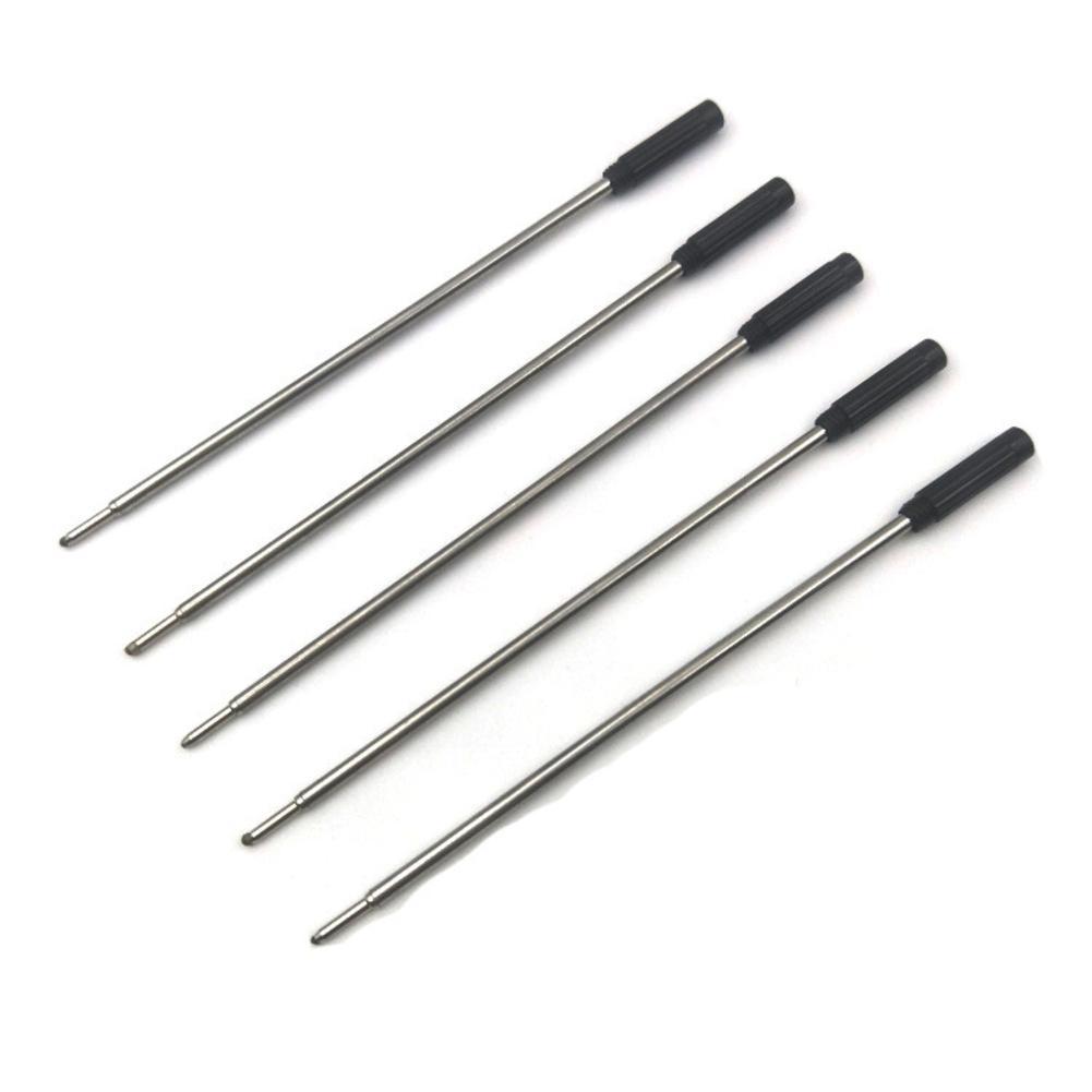 

5pcs Ballpoint Pen Refills Replaceable Smooth Office School Student Stationery Supplies Universal Blue/Black Color 5pcs