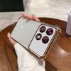 Case for Xiaomi POCO F8 Pro,F6 Pro Electroplated Color Border Clear Phone Casing Cover
