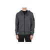 Stone Island Ss23 Solid Color Logo Micro Badge Hooded Sweatshirt Men sweatshirt Smoke-Grey 101564251-V0M67