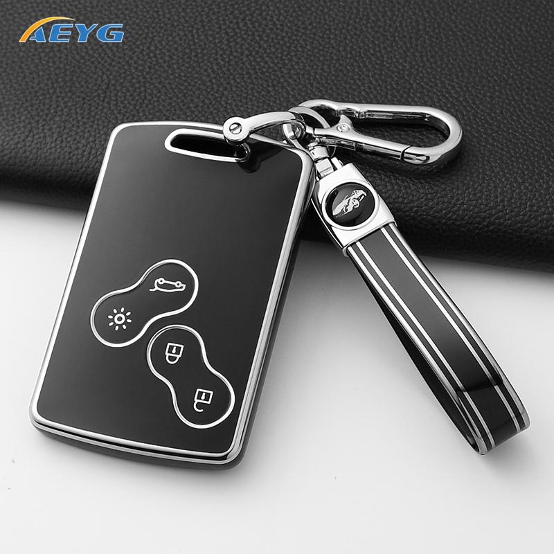 Soft Tpu Car Key Case Cover Shell Fob For Renault Duster Captur Clio Logan Megane Koleos Scenic Nema Fluence Zoe Accessories Bag