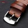 20mm 22mm Breathable Vintage Leather Watch Band for Omega Oil Wax Cowhide Straps Sport Bracelets Men's Brown Black Red Wristband