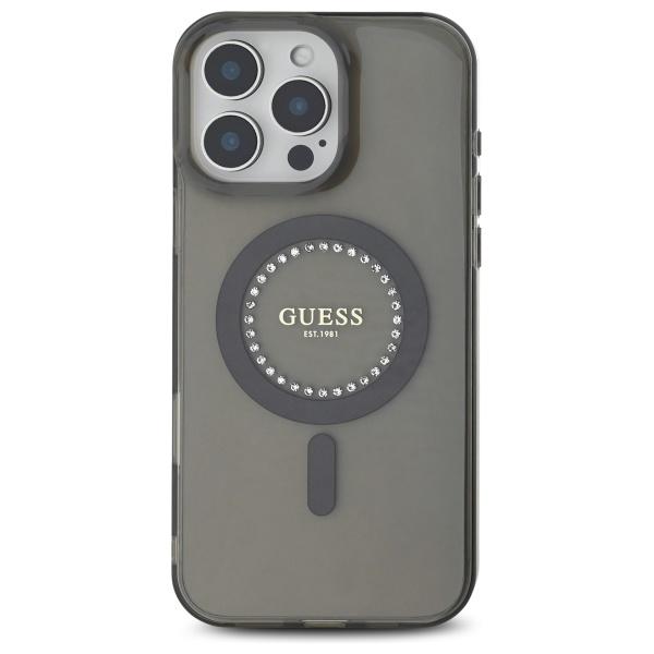 Guess Guhmp16Xpftdtek Iphone 16 Pro Max 6.9 Czarny/Black Hardcase Iml Rhinestones Magsafe
