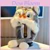Lion Dance Plush Hat For Adults Warm Winter Earflap Beanie With Soft Faux Fur