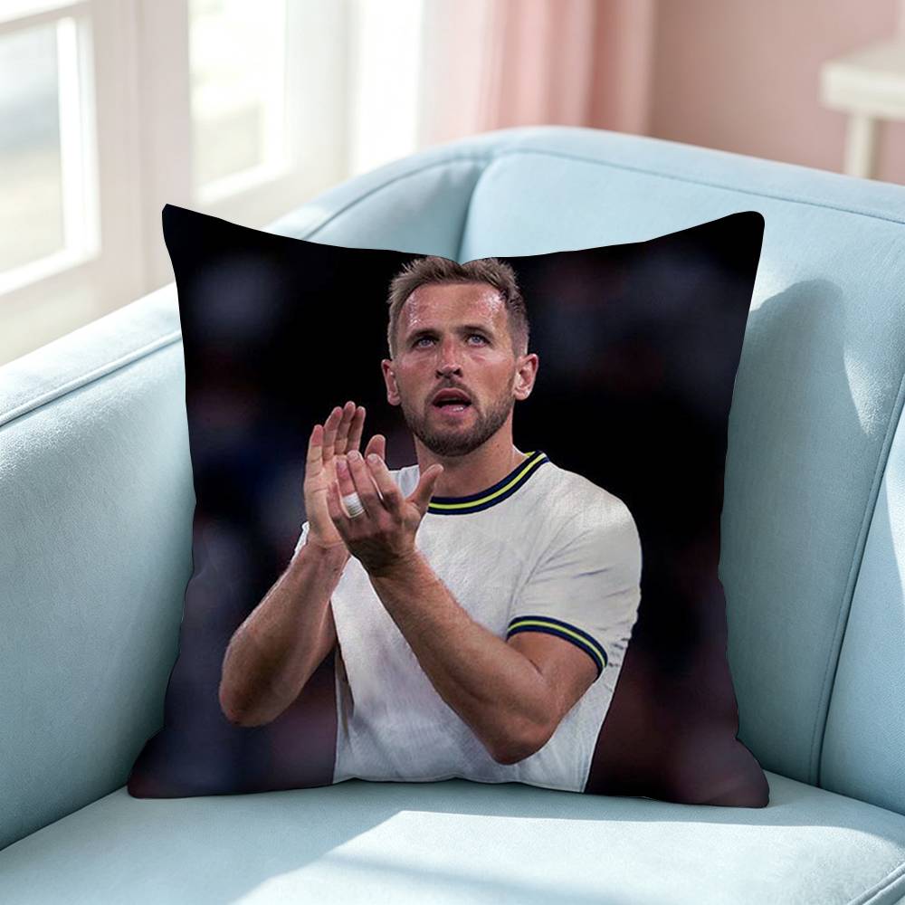 The British Empire Star HHarry Kane Pillow Case Square DoubleSided Sofa Cushion Cover Bedroom Bedside Pillow