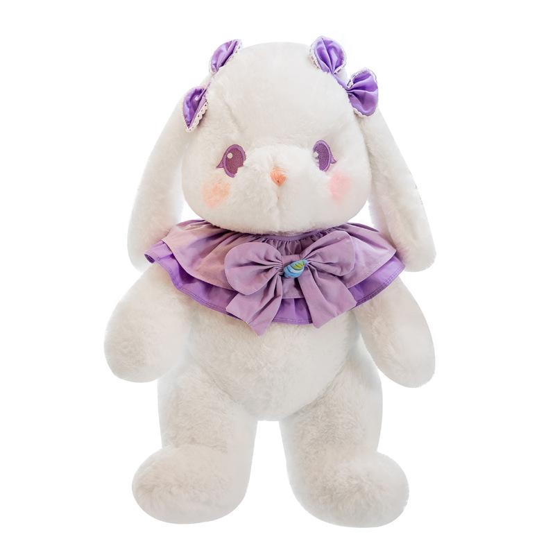 Creative Loli Rabbit Bear Doll Giving Girls Holiday Gift Cute Rabbit Bear Pillow Catching Machine Doll Fleece