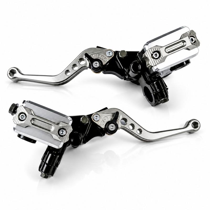CNC Aluminum Motorcycle Front Brake Master Cylinder 22mm Hydraulic Disc Pump Off-Road ATV Dirt Bike Upgrade