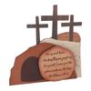 Easter Scene Wooden Decoration Religious Easter Resurrection Scene Empty Tomb Easter Decor for Home