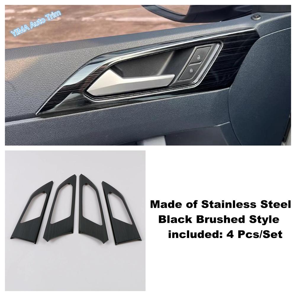 Inner Door Handle Bowl Decoration Cover Trim Kit Fit For VW Volkswagen Polo     - 2025 Car Styling Accessories
