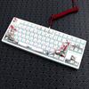 Double Shots PBT Backlit Keycaps 135 Plum Blossom Dye Sublimation Keycap Side Engraving for Mechanical Keyboard
