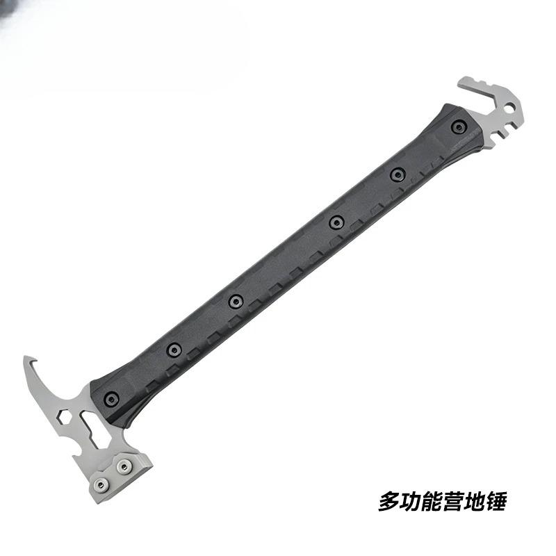 Multi Functional Outdoor Camping Site Nail Hammer Stainless Steel Wrench Bottle Opener Integrated Hammer