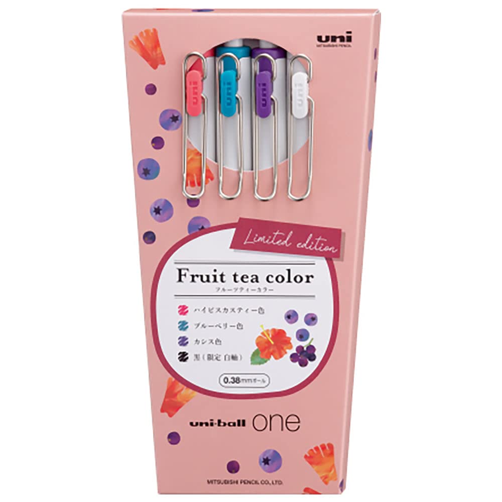 

Набор шариковых ручек Limited Uniball One Fruit Tea Color Gel Ink 0,38 мм [F Recharge] UMN-S-38