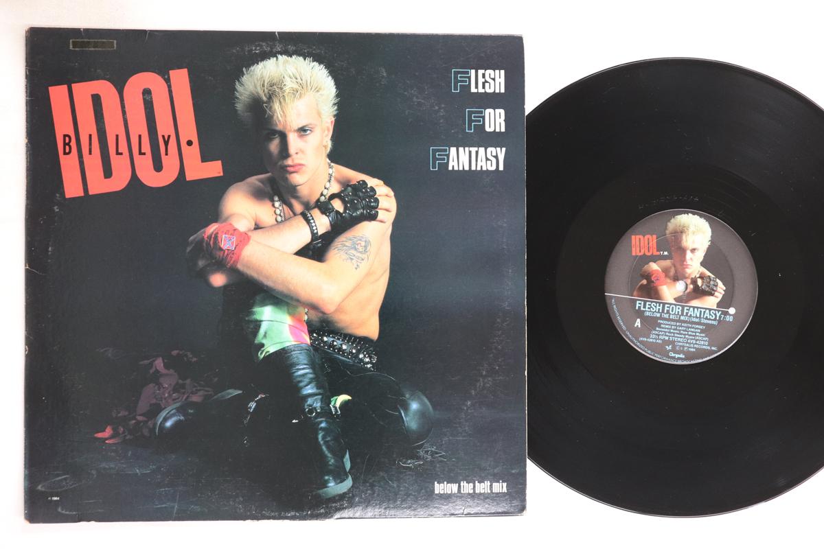 

12-дюймовая пластинка BILLY IDOL - Flesh For Fantasy (Ниже пояса M 4V942810 Chrysalis 1984 США Поп Б/У