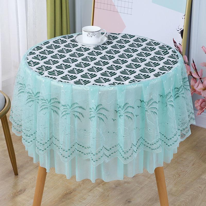 Fețe de masă rotunde rezistente la apă pentru sufragerie, ceai, cârpă de masă, hotel, gospodărie, acoperire antipraf multifuncțională, decorare pentru masă pentru petrecerea de nuntă