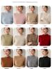 Women's Half-High Neck Baby Goat Cashmere Sweater - Thick, Soft, and Skin-Friendly for Autumn and Winter