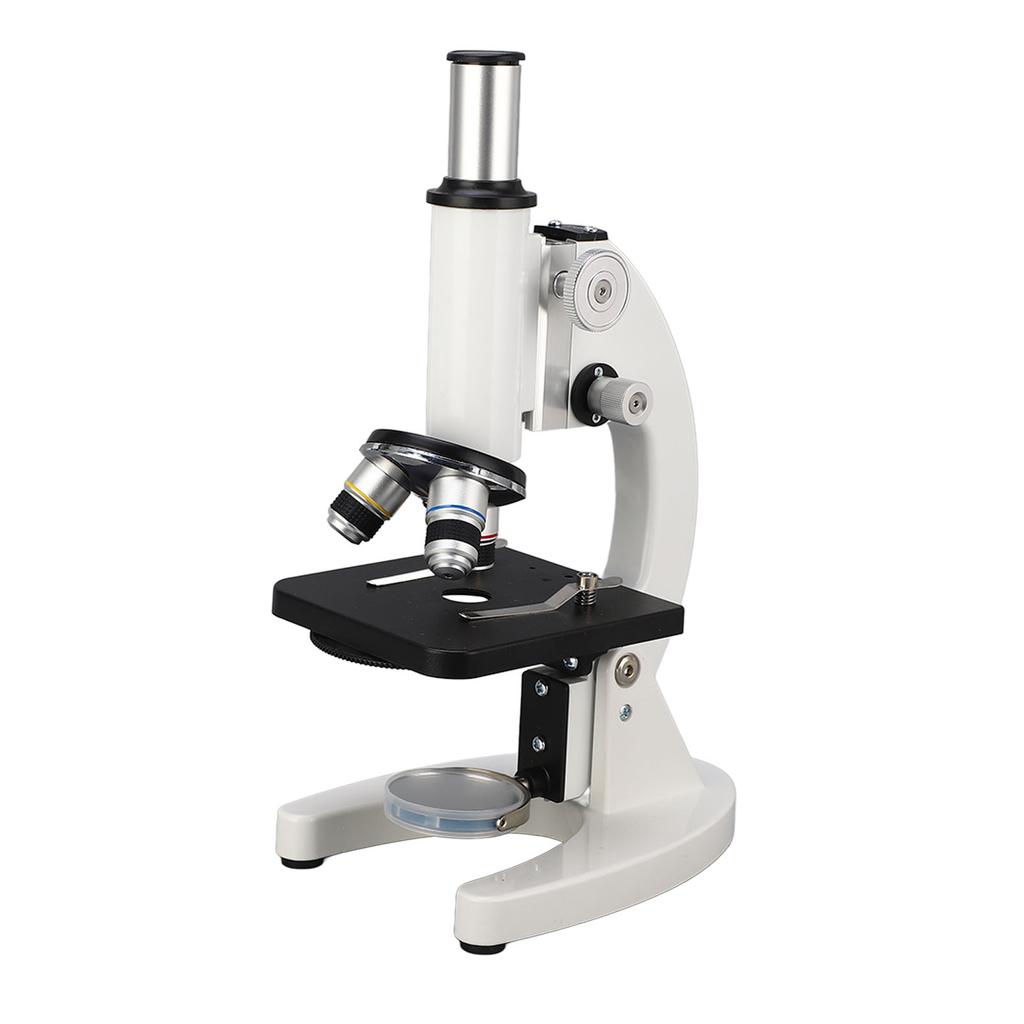 640X Monocular Microscope Stainless Steel Dual Coaxial Focus Handwheel Microscope Kit