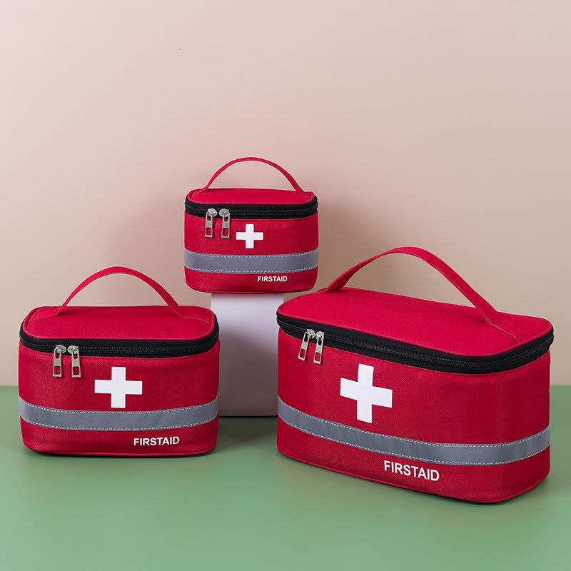 Portable First Aid and Epidemic Prevention Kit for Travel, Home, Outdoor, and Children's Emergency Medicine Storage