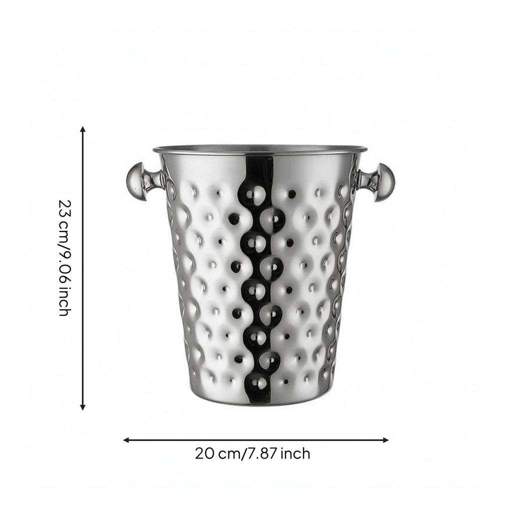 5 L Ice Pail Thickened Stainless Steel Food-Grade