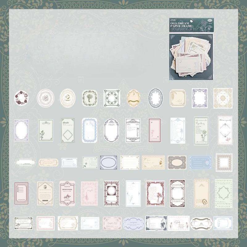 New Product Nostalgic Time Retro Material Paper Sticker Pack Collage High-value Hand Account Material Diy Stickers