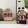 Wooden Book Read This Year Counter Reading Challenge Tracker Bookshelf Club Classroom Decor New Years Gifts For Bookworm Family