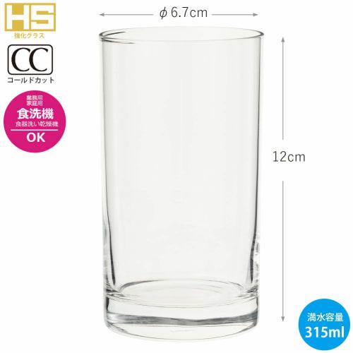 Toyo Sasaki Glass New Doria Tumbler, 315ml, Made In Japan, Dishwasher Safe, Shatter-Resistant, Glass Cup, Beer Glass, Highball Glass, 07110HS