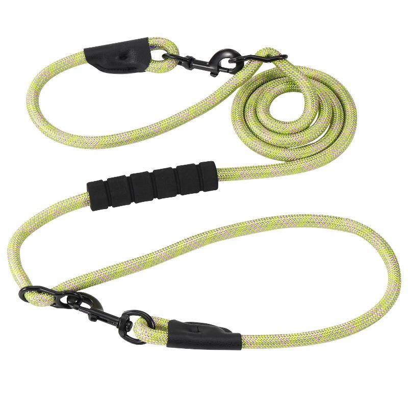 Dog Leashes, 1-pull 2-P Leashes, Double-pull Dog Walking Leashes, Pet Leashes, Small, Medium and Large Pet Gardening