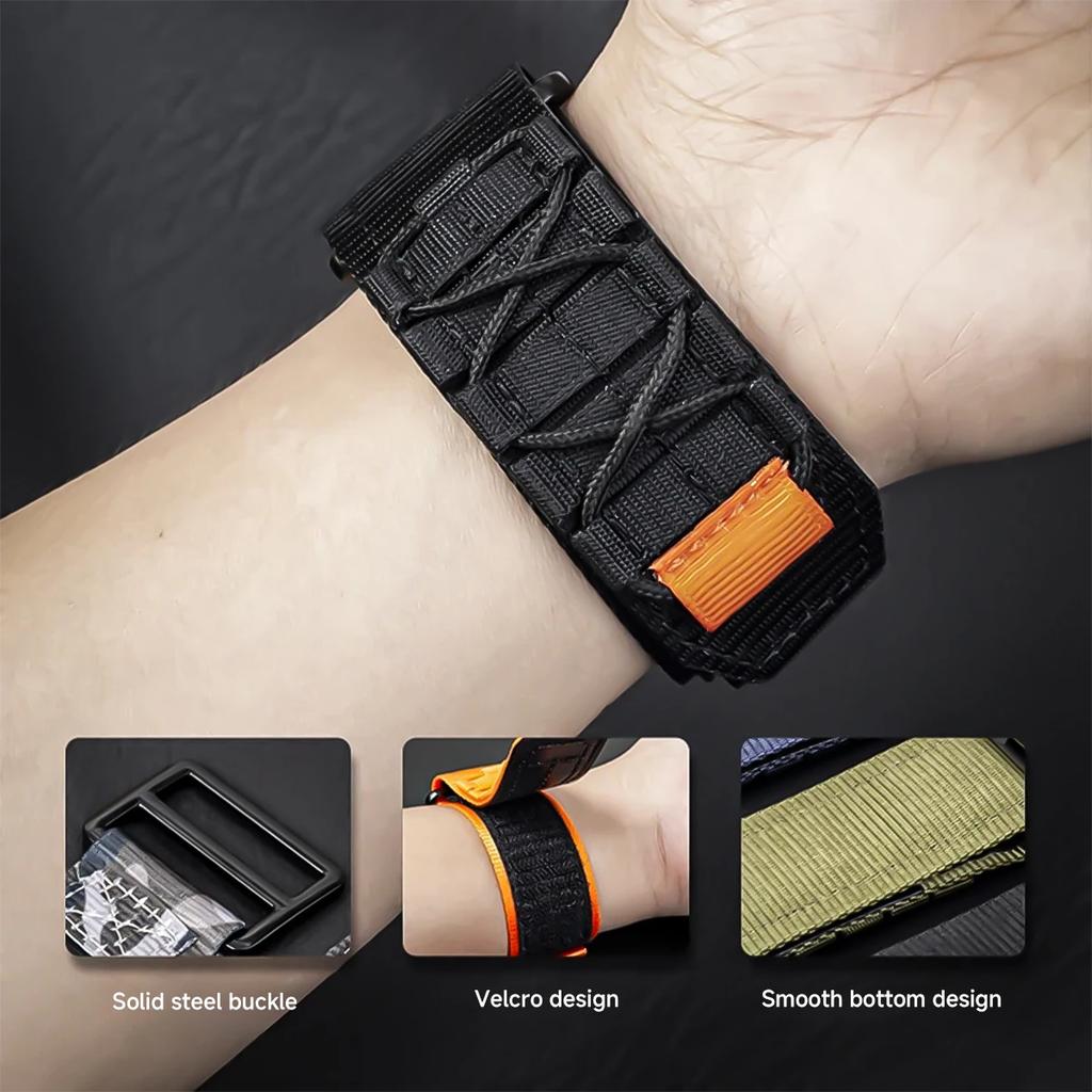 Nylon Travel Loop Band for Samsung Galaxy Watch 8 Ultra 2 Correa Sports Wrist Bracelet for Samsung Galaxy Ultra 47mm Accessories
