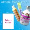 Plus Inkjet Paper, Ultra Water-Resistant Glossy Film Label, Transparent, A4, IT-324RT 45354