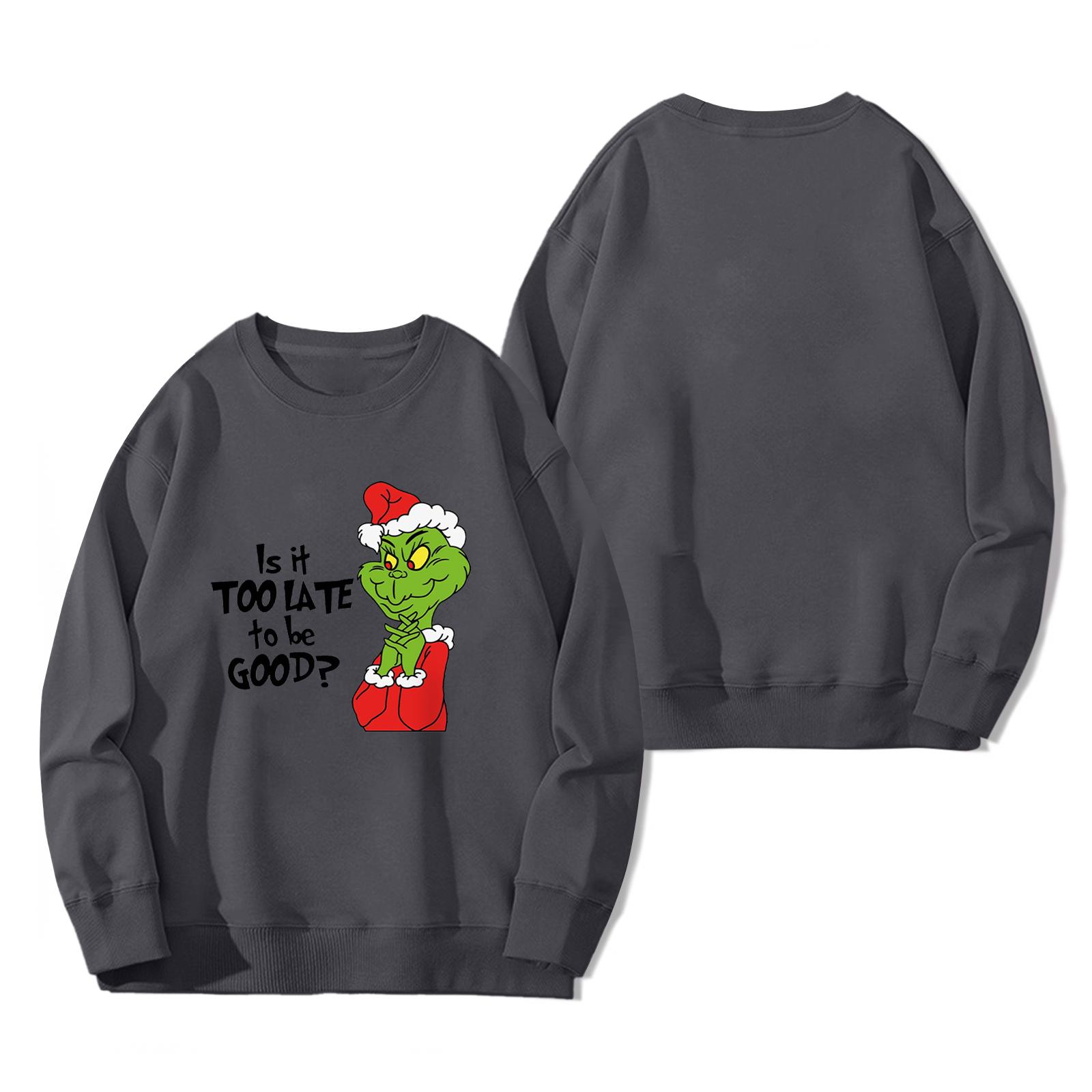 

Женский модный повседневный пуловер с длинным рукавом и принтом XXXL