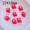 20PCS Cute cartoon Santa Claus, deer head, Christmas tree Resin Crafts Scrapbooking Phone Decor Embellishments DIY Accessories