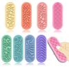 8Pcs/Set Kids Silicone Sensory Stone Toy Textured Worry Stone Concentration Aid Anxiety Stress Relieving Fidget Stone Toy