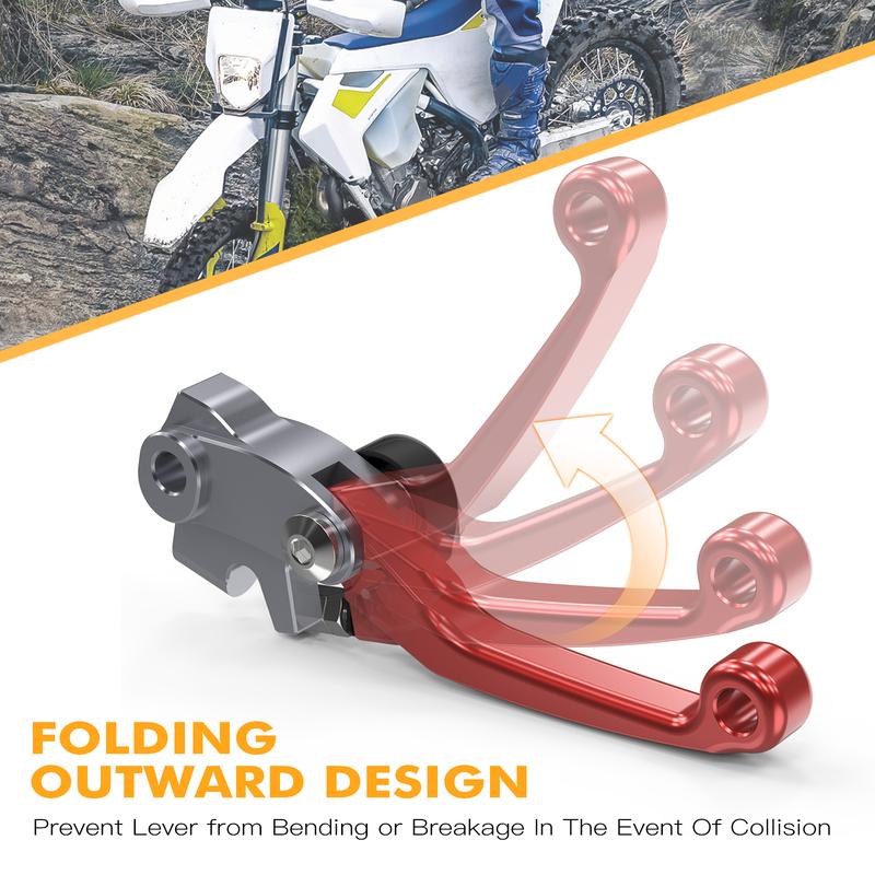 NICECNC For GasGas EC 300 EC 250 2021-2025 BrakTec Folding Clutch Lever Brake Lever For Husqvarna TE 300 TE 250 FE 450 2022-2024