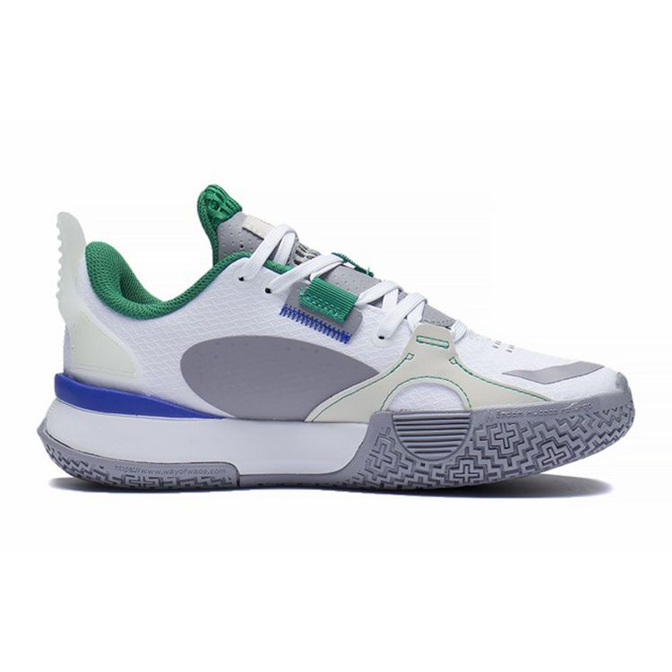 Li Ning All City 10 Trendy Versatile Non-Slip Shock Absorption Low-Top Kids Basketball Shoes Kids basketball shoes White YKBS060-9
