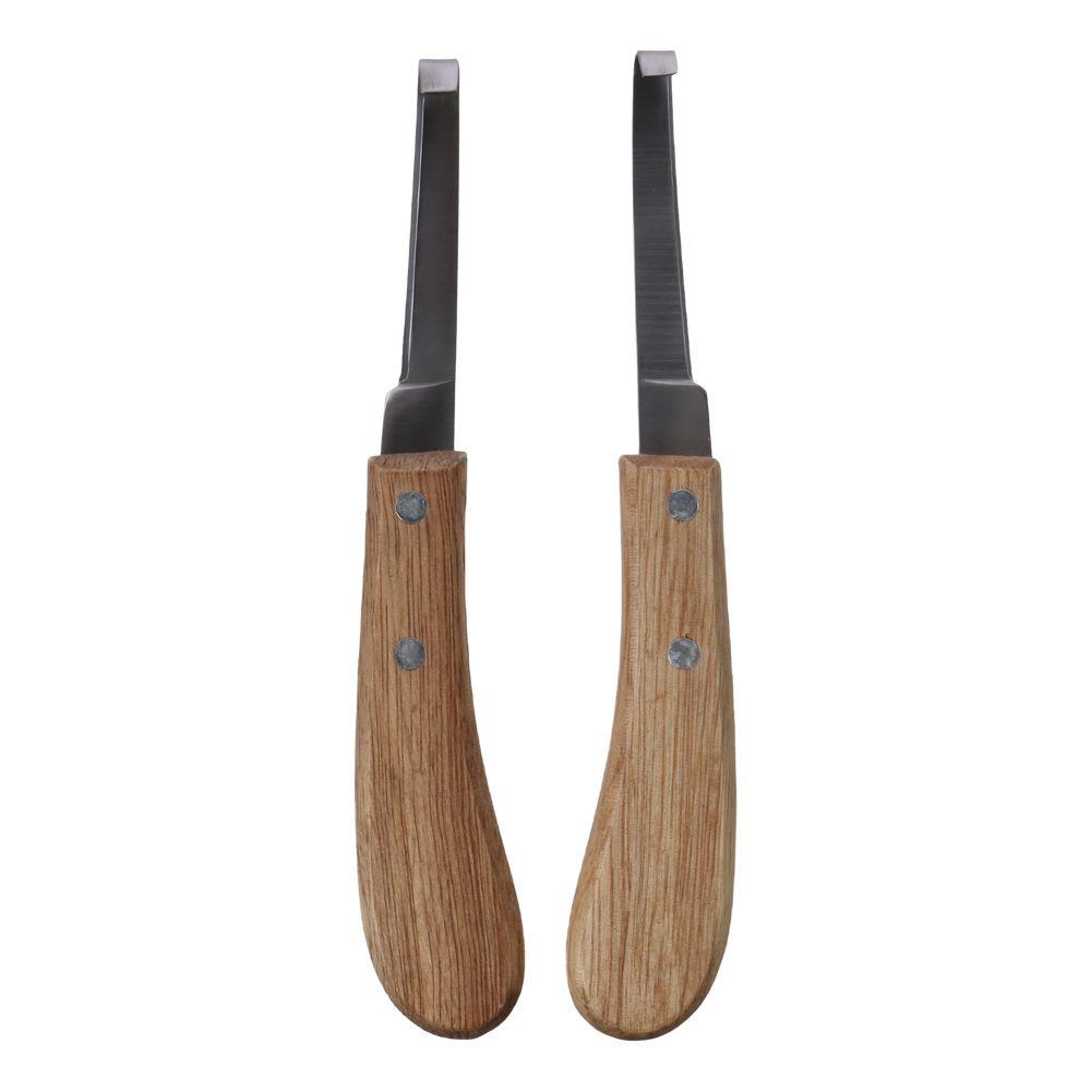 2 Stück Gelb Links und Rechts Hand Hufmesser 8,26 Zoll Hufreparaturhaken Reitsportausrüstung