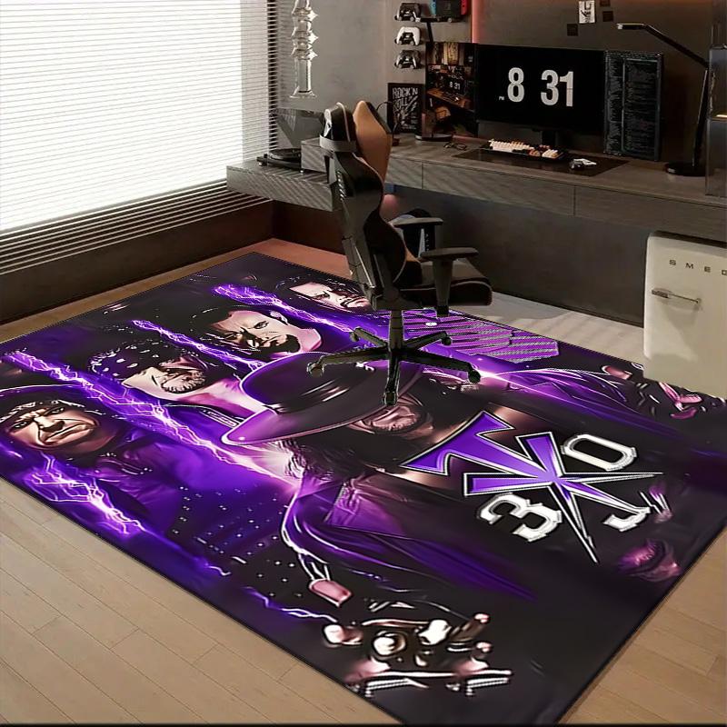 Moonlit Graveyard Undertaker Rug for Living Room, Game Rooms, Office, Bedroom, Office Floor Mat Playful Design, Fan Gifts Christmas Decor