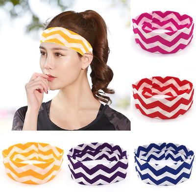 Women Lady Wide Sports Yoga Headband Stretch Hairband Elastic Hair Band Turban