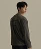 NINEZ Pigment Focus Oversized Long Sleeve T-Shirt (Charcoal) 24Tl02