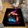 1pc Burning lighter Design Area Rug - Soft, Anti-Slip, and Durable Gaming Room Decor for Bedroom
