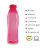 Leak Proof Pink Water Bottles For Travel Office Gym Use Set Of 6 Durable 1L Each Eco Friendly Break Proof Design