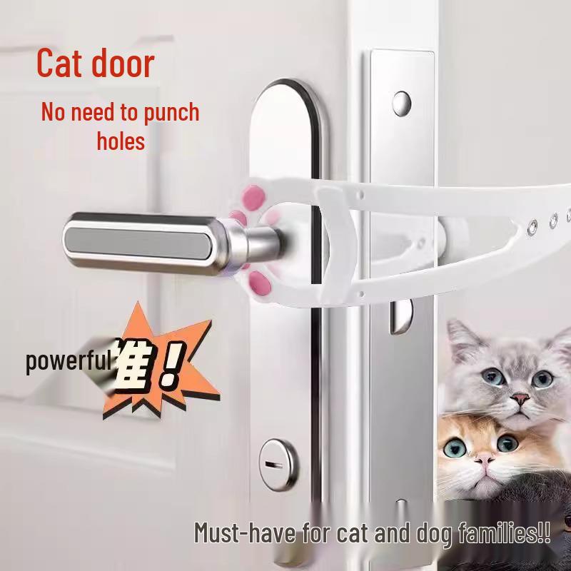 Pet Door Seam Vent: Cat & Dog Free Access Bedroom Latch