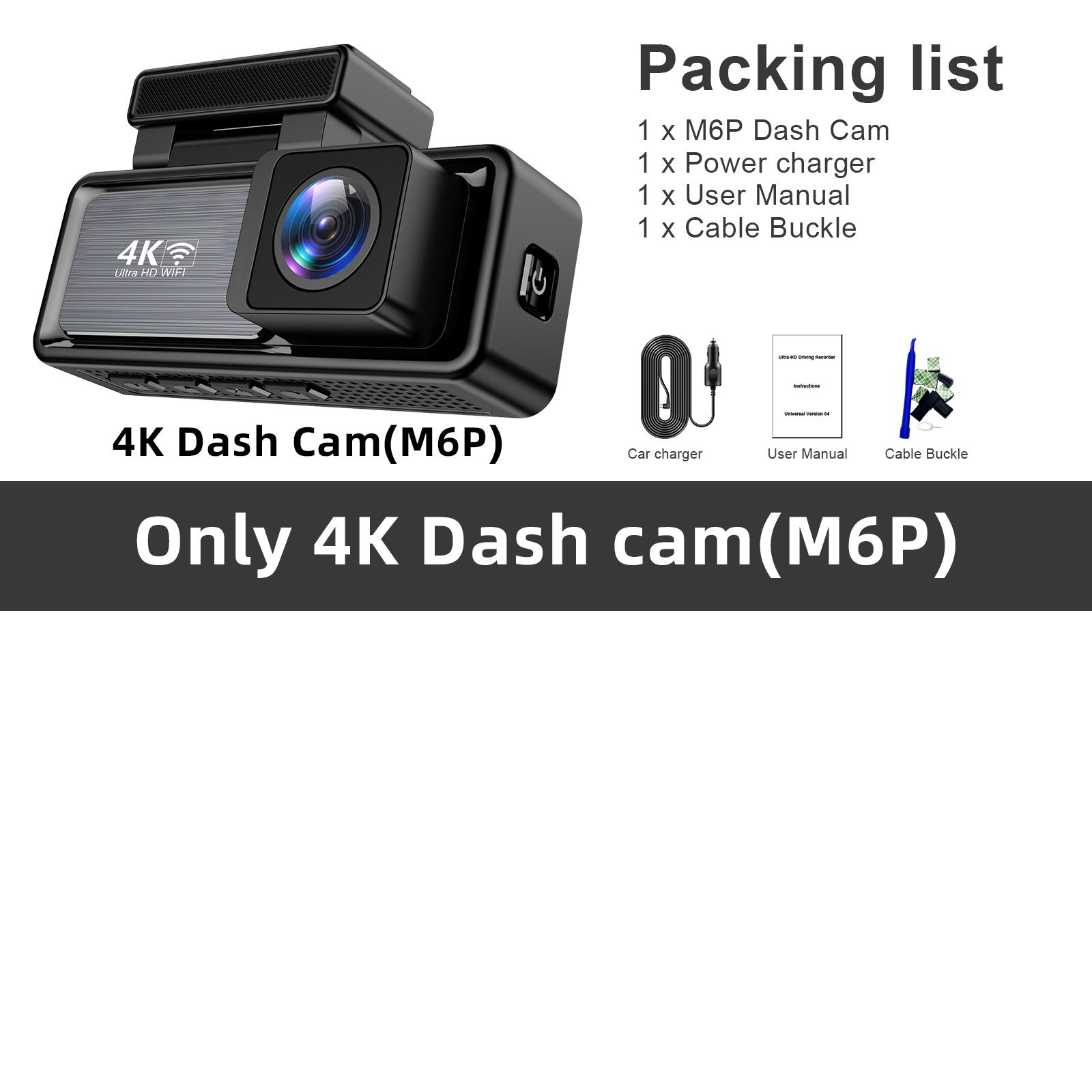 

Soam Dash Cam 4K передняя и 1080P задняя WiFi GPS автомобильная камера для режима парковки автомобильный видеорегистратор для ночного видения автомобильный регистратор черный ящик None