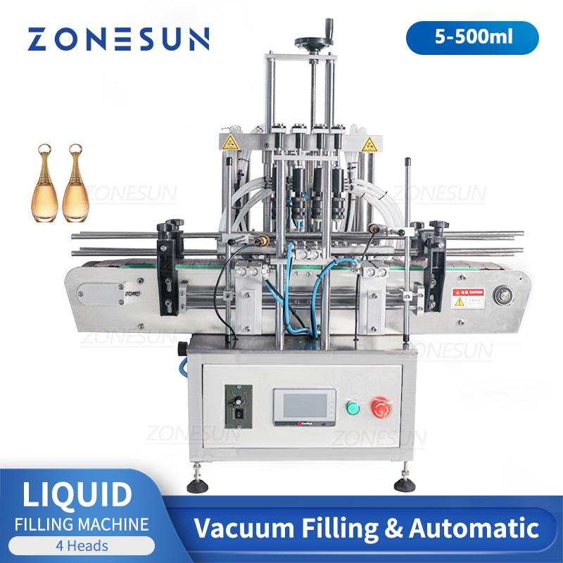 ZONESUN ZS-DTZL500 5-500ml Desktop Automatic Vacuum Liquid Perfume Eye Drops Essential Oil Filling Machine