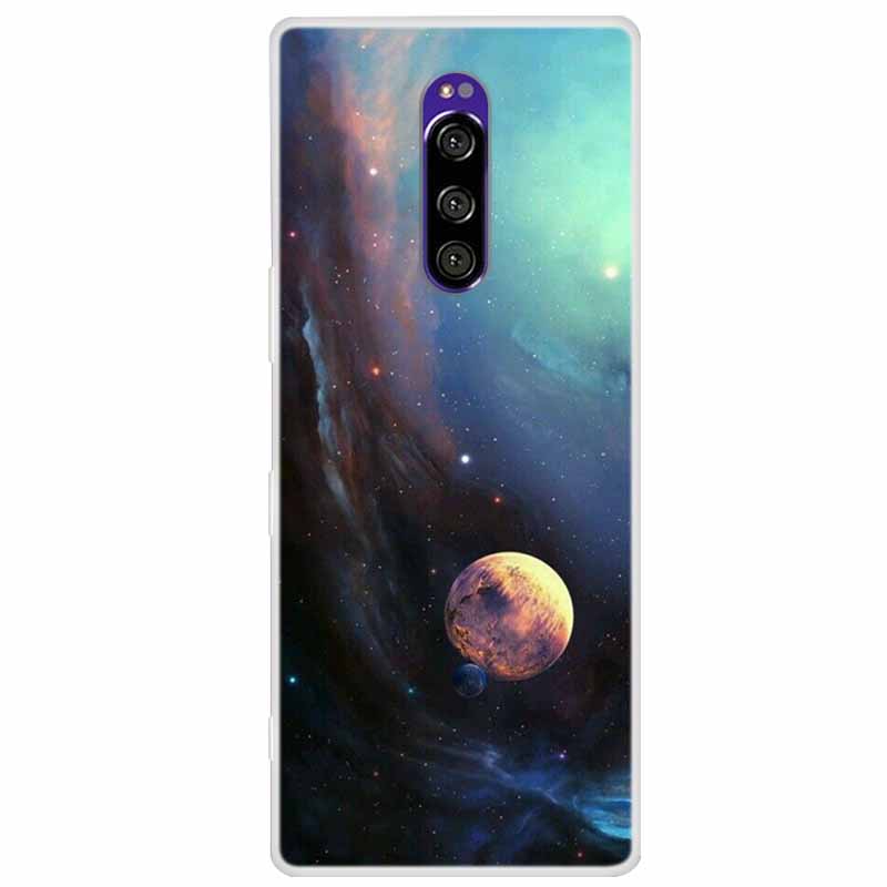 For Sony Xperia 1 Case Luxury Animals Transparent Cover for Sony Xperia1 XZ4 SO-03L SOV40 J8110 J9150 J8170 Phone Shells Covers